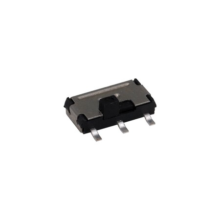 C&K Components Slide Switch, 2 Positions, Dpdt, On-On, Latched, 0.1A, 12Vdc, Solder Terminal, Surface AYZ0202AGRLC